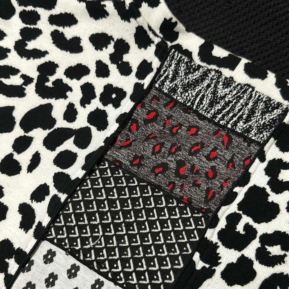 John Mark Women’s M Open Kimono Cardigan Animal Print Patchwork Embroidered Boho - Picture 7 of 12
